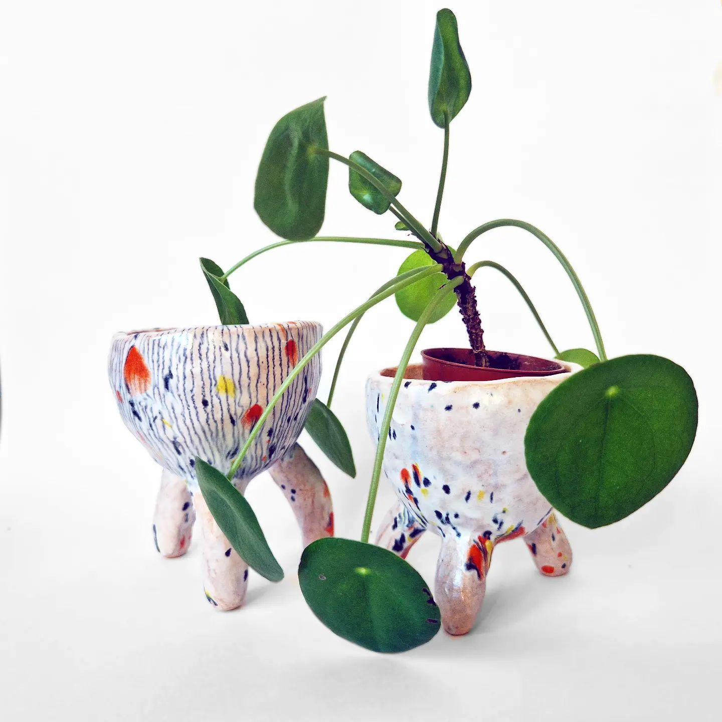 Tripod plant pots by Viktorija Artist