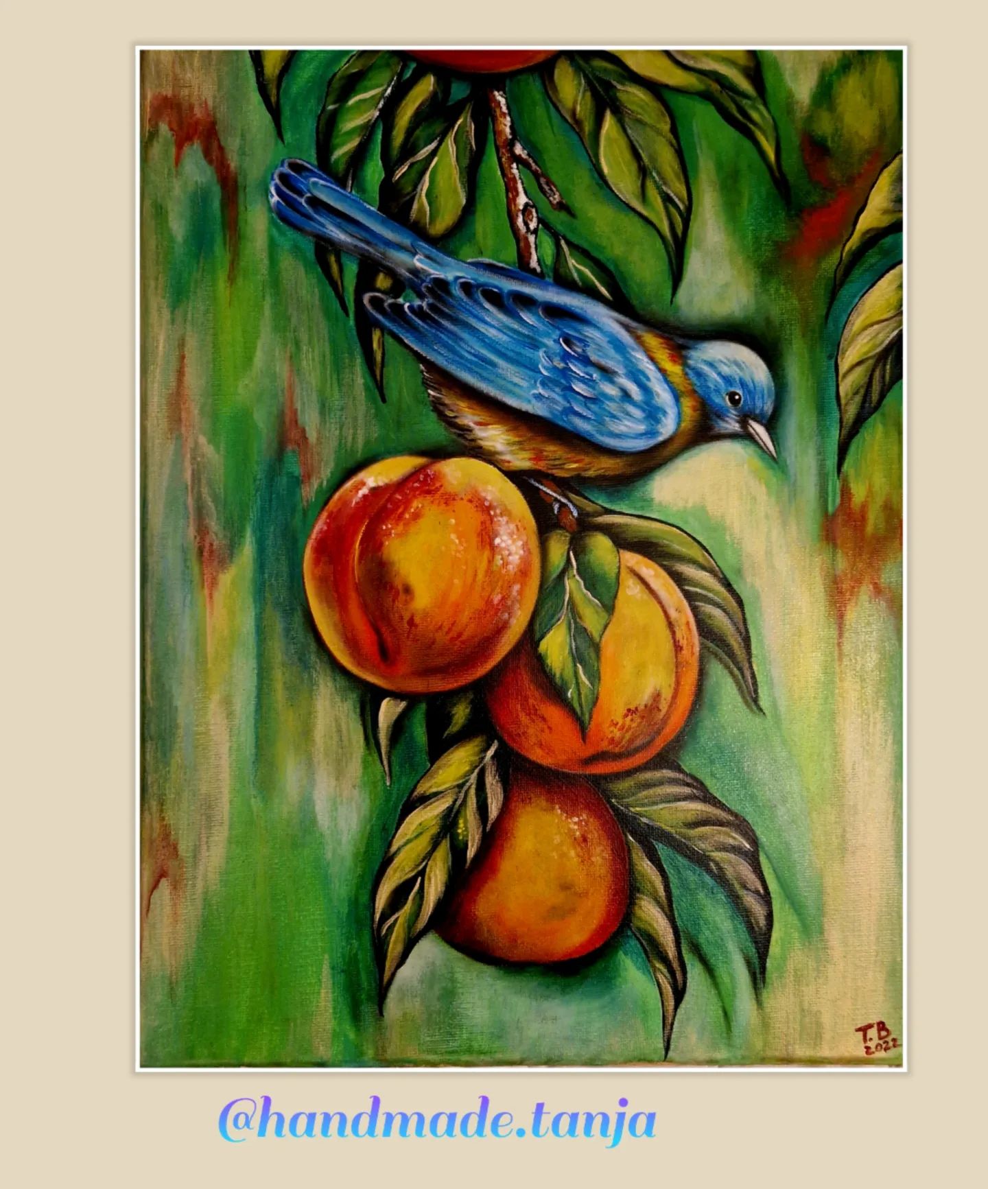 Bird Painting by Tatiana Burlacu