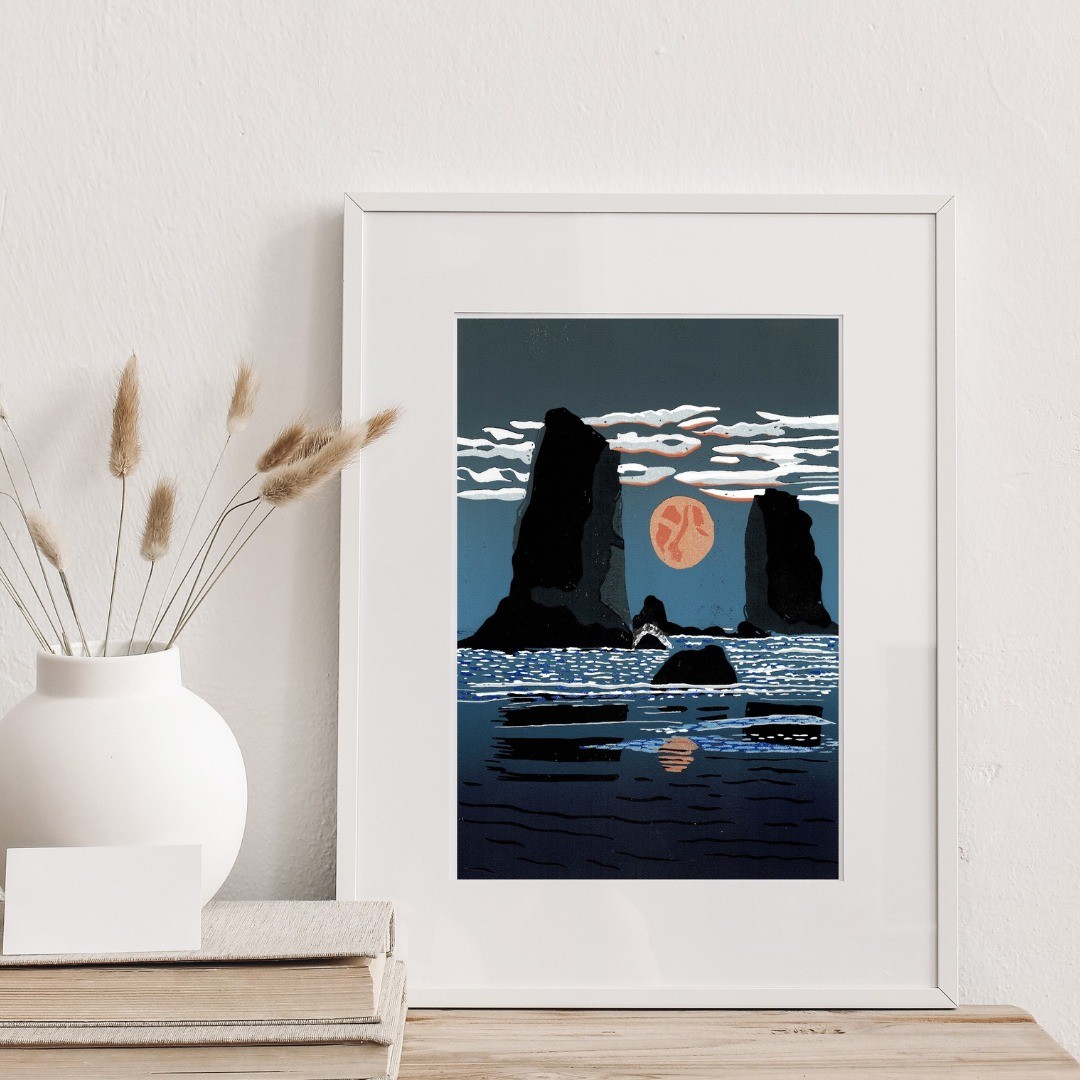 Moon Painting by Joanne Spencer